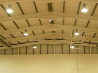 Painting of a steel ceiling in a sports hall by Total Paintworks Ltd., Decorators, Castleisland, Co Kerry, Ireland